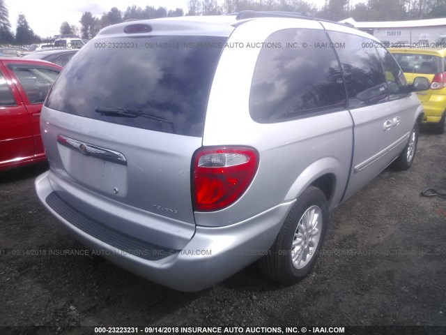 2C4GP54L44R584491 - 2004 CHRYSLER TOWN & COUNTRY TOURING SILVER photo 4