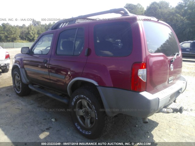 5N1ED28T33C637144 - 2003 NISSAN XTERRA XE/SE RED photo 3