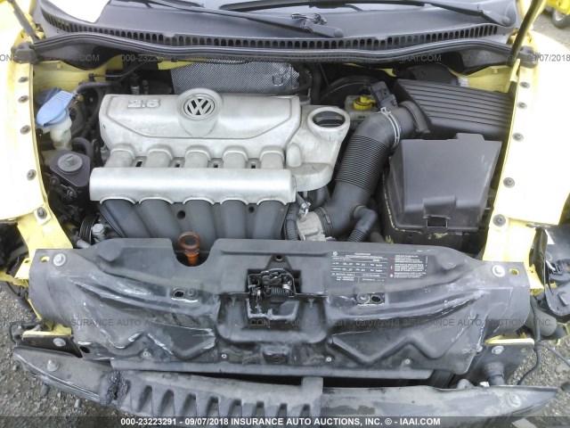 3VWPG3AG0AM011633 - 2010 VOLKSWAGEN NEW BEETLE 黄色 照片 10
