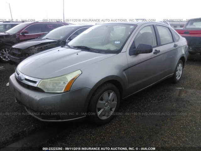 1FAHP34N68W298333 - 2008 FORD FOCUS S/SE GRAY photo 2