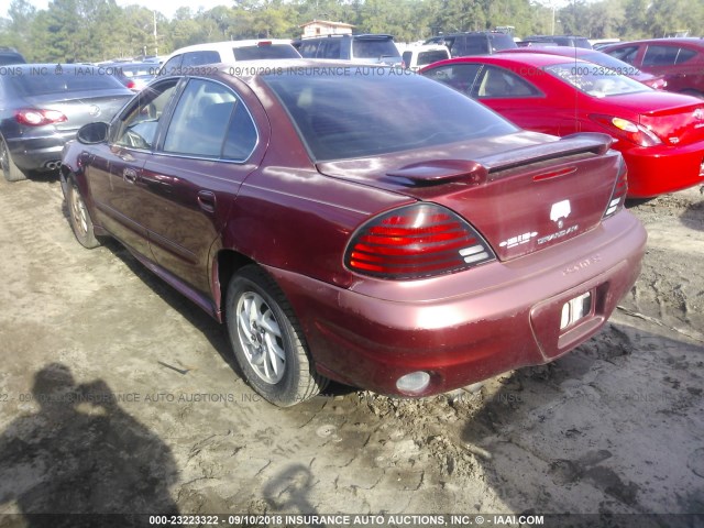 1G2NF52F63C116359 - 2003 PONTIAC GRAND AM SE1 MAROON photo 3