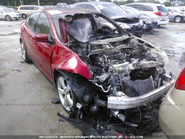 1C3CDFCB7DD326852 - 2013 DODGE DART LIMITED/R/T RED photo 1