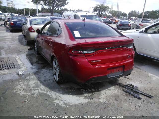 1C3CDFCB7DD326852 - 2013 DODGE DART LIMITED/R/T RED photo 3