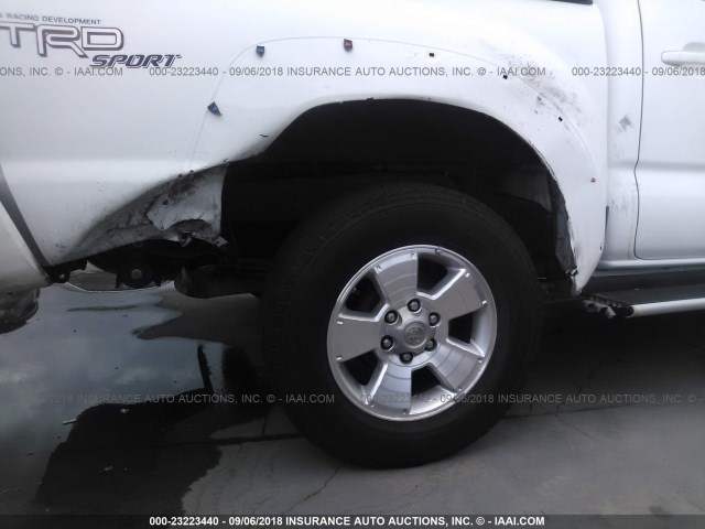 3TMJU62NX7M032725 - 2007 TOYOTA TACOMA DOUBLE CAB PRERUNNER WHITE photo 6