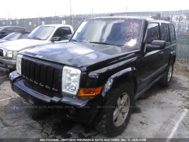 1J8HH48N86C253795 - 2006 JEEP COMMANDER BLACK photo 2