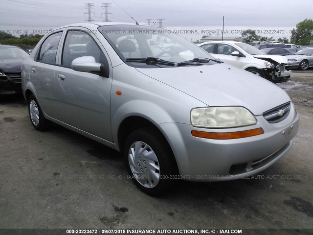 KL1TD52674B257111 - 2004 CHEVROLET AVEO SILVER photo 1