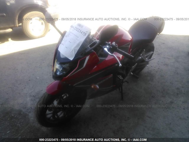 MLHRC7452J5400124 - 2018 HONDA CBR650 FA RED photo 2