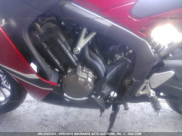 MLHRC7452J5400124 - 2018 HONDA CBR650 FA RED photo 9