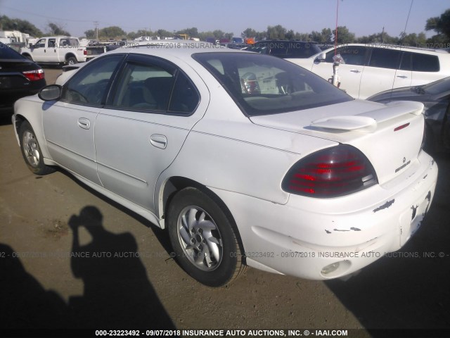 1G2NF52E74C215605 - 2004 PONTIAC GRAND AM SE1 WHITE photo 3