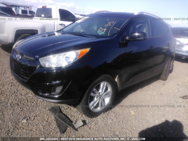 KM8JUCAC4BU312915 - 2011 HYUNDAI TUCSON GLS/LIMITED BLACK photo 2