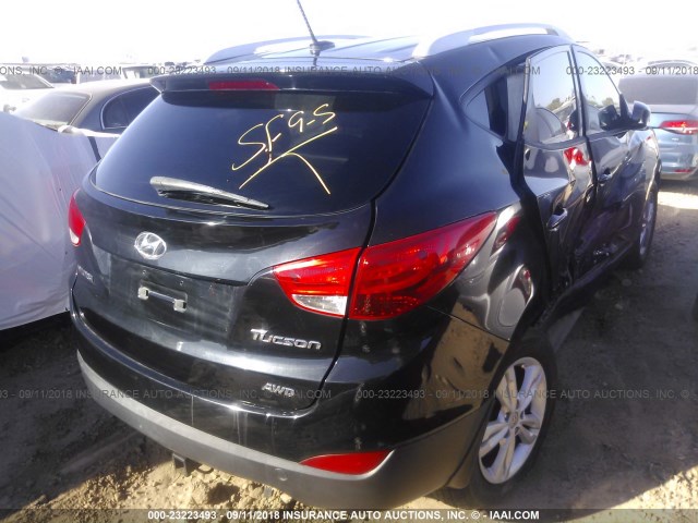 KM8JUCAC4BU312915 - 2011 HYUNDAI TUCSON GLS/LIMITED 黑色 照片 4
