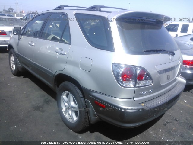 JTJGF10U230159058 - 2003 LEXUS RX 300 SILVER photo 3