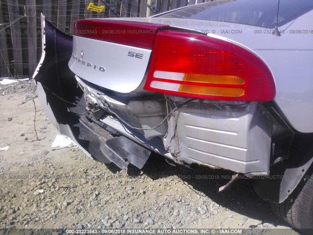 2B3HD46R44H648965 - 2004 DODGE INTREPID SE SILVER photo 6