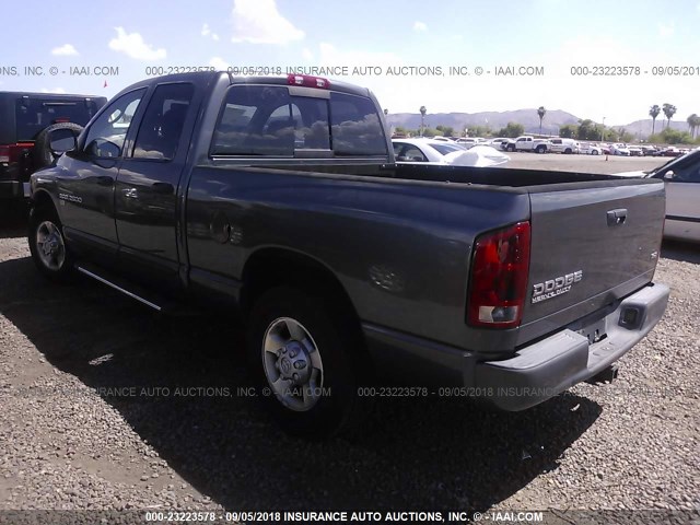 3D3KA28D13G728202 - 2003 DODGE RAM 2500 ST/SLT GRAY photo 3