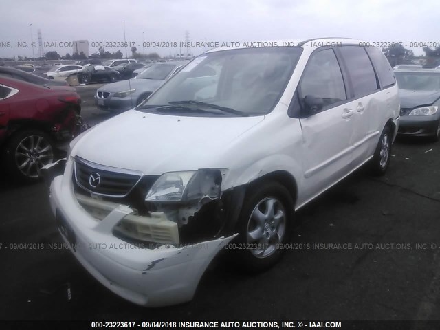 JM3LW28G1Y0104282 - 2000 MAZDA MPV WAGON WHITE photo 2