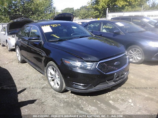 1FAHP2KT8DG147705 - 2013 FORD TAURUS SHO BLACK photo 1