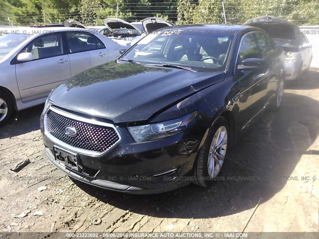 1FAHP2KT8DG147705 - 2013 FORD TAURUS SHO BLACK photo 2