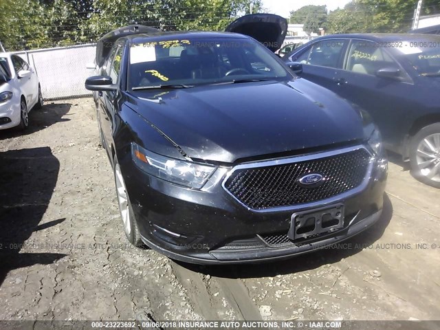 1FAHP2KT8DG147705 - 2013 FORD TAURUS SHO BLACK photo 6