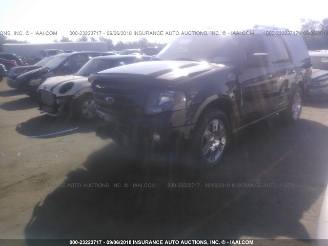 1FMJU2A59AEB60084 - 2010 FORD EXPEDITION LIMITED BLACK photo 2