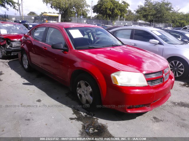 1B3LC46B09N534637 - 2009 DODGE AVENGER SE/SXT RED photo 1