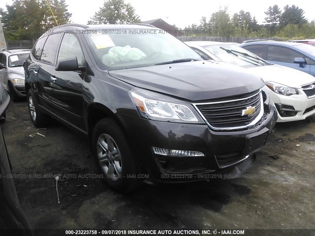 1GNKRFED8HJ272676 - 2017 CHEVROLET TRAVERSE LS BLACK photo 1