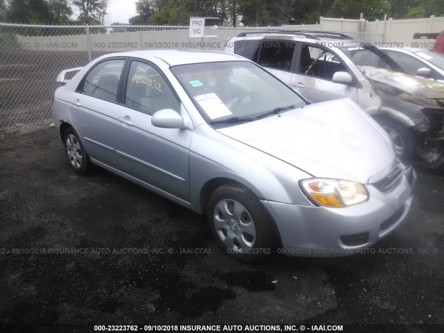 KNAFE121875424799 - 2007 KIA SPECTRA EX/LX SILVER photo 1