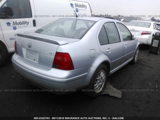 3VWPE69M33M196507 - 2003 VOLKSWAGEN JETTA WOLFSBURG 银色 照片 4