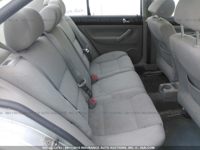 3VWPE69M33M196507 - 2003 VOLKSWAGEN JETTA WOLFSBURG 银色 照片 8