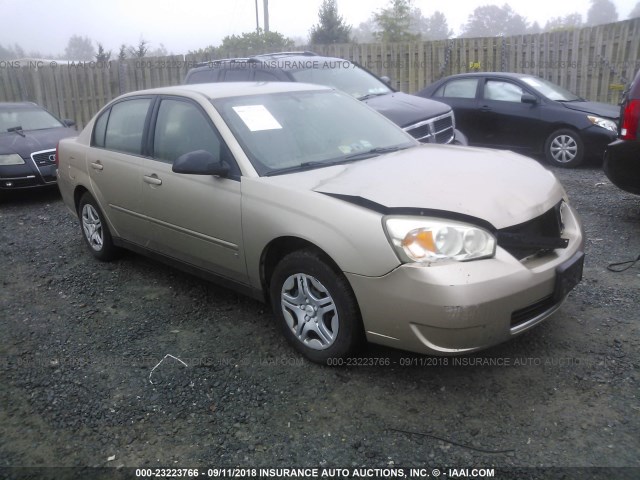 1G1ZS53F16F147117 - 2006 CHEVROLET MALIBU LS ოქროსფერი ფოტო 1