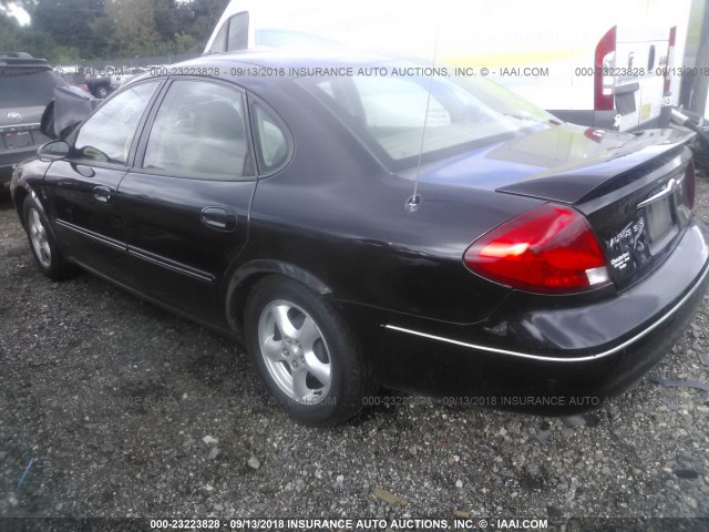 1FAFP55S53G182129 - 2003 FORD TAURUS SES BLACK photo 3