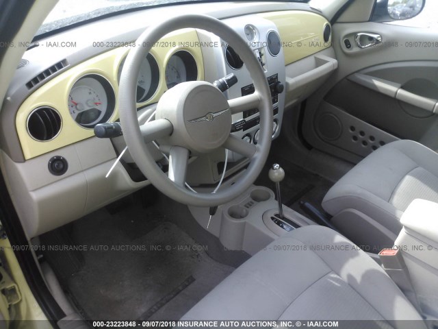 3A4FY58B07T524312 - 2007 CHRYSLER PT CRUISER TOURING YELLOW photo 5