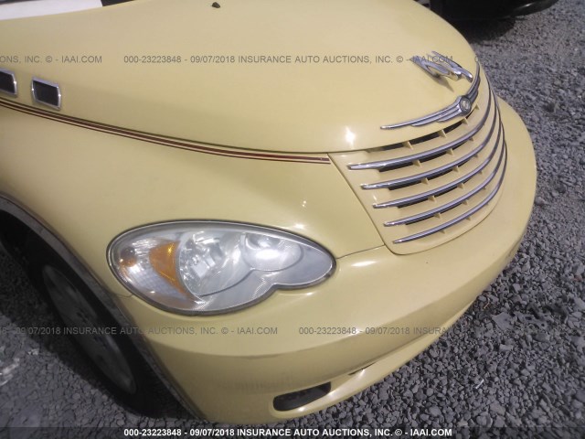 3A4FY58B07T524312 - 2007 CHRYSLER PT CRUISER TOURING YELLOW photo 6