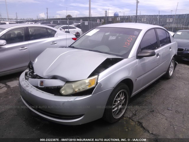 1G8AG52FX4Z112623 - 2004 SATURN ION LEVEL 1 SILVER photo 2