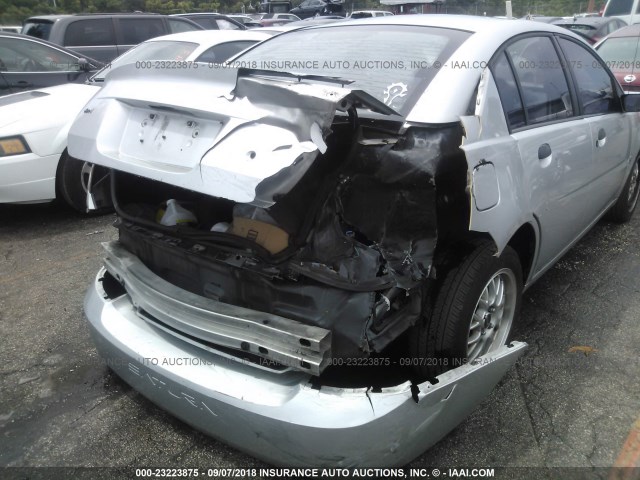 1G8AG52FX4Z112623 - 2004 SATURN ION LEVEL 1 SILVER photo 6