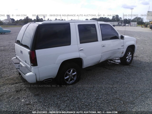 1GYEK13RXYR135441 - 2000 CADILLAC ESCALADE WHITE photo 4