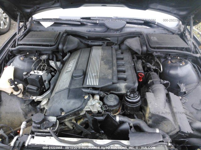 WBADT43451GX22410 - 2001 BMW 525 I AUTOMATIC BLACK photo 10