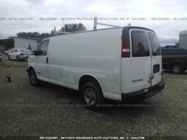 1GTGG25V641900329 - 2004 GMC SAVANA G2500 WHITE photo 3