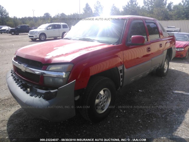 3GNEC13T92G105554 - 2002 CHEVROLET AVALANCHE C1500 RED photo 2