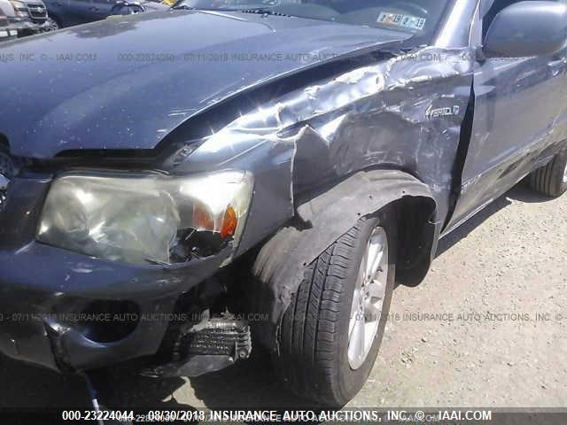 JTEEW21A660025075 - 2006 TOYOTA HIGHLANDER HYBRID Unknown photo 6