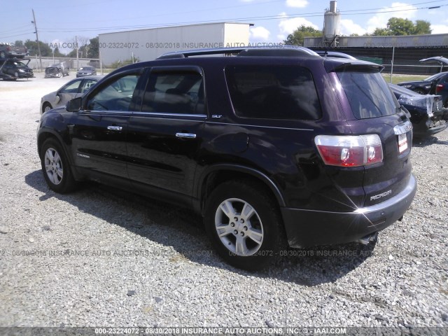 1GKER33788J256158 - 2008 GMC ACADIA SLT-2 PURPLE photo 3