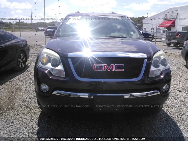 1GKER33788J256158 - 2008 GMC ACADIA SLT-2 PURPLE photo 6