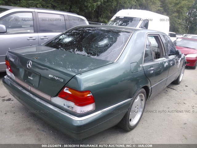 WDBGA57E8SA199210 - 1995 MERCEDES-BENZ S 600 GREEN photo 4