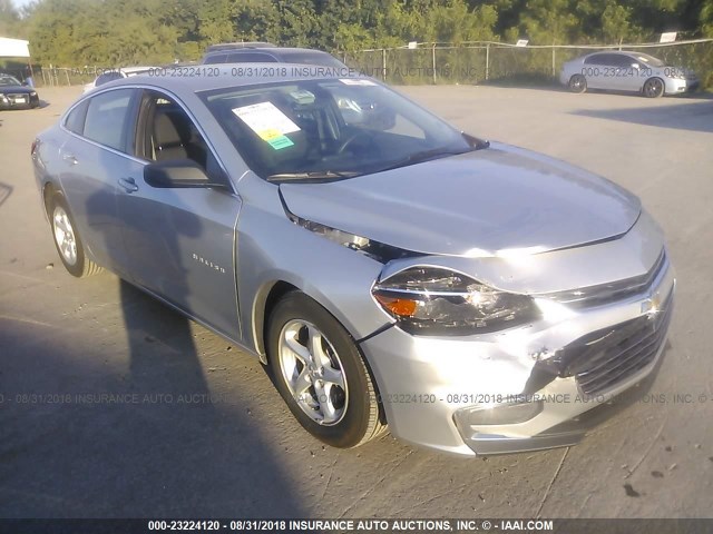 1G1ZB5ST2JF197086 - 2018 CHEVROLET MALIBU LS Gümüş foto 1