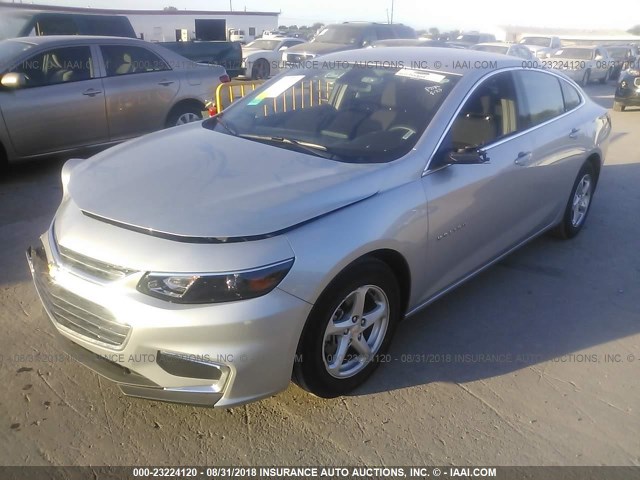 1G1ZB5ST2JF197086 - 2018 CHEVROLET MALIBU LS Gümüş foto 2