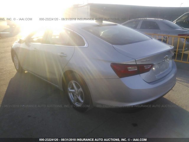 1G1ZB5ST2JF197086 - 2018 CHEVROLET MALIBU LS Gümüş foto 3