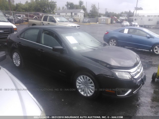 3FADP0L31AR431506 - 2010 FORD FUSION HYBRID BLACK photo 1