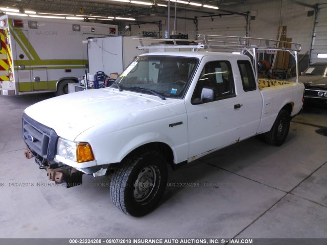 1FTYR14U94PB43814 - 2004 FORD RANGER SUPER CAB WHITE photo 2