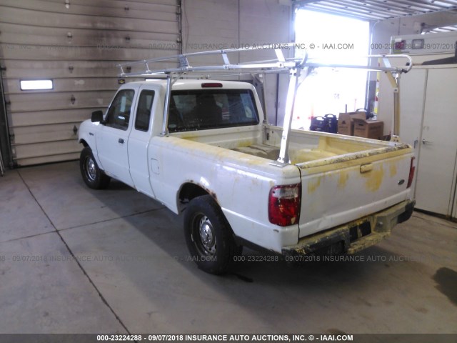 1FTYR14U94PB43814 - 2004 FORD RANGER SUPER CAB WHITE photo 3