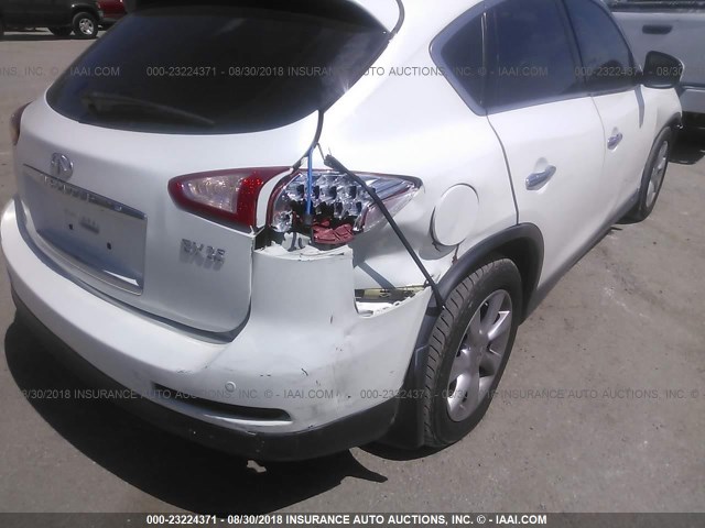 JNKAJ09F78M359616 - 2008 INFINITI EX35 JOURNEY WHITE photo 6