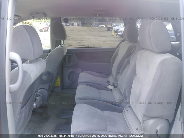 5TDZK23CX9S245353 - 2009 TOYOTA SIENNA CE/LE RED photo 8